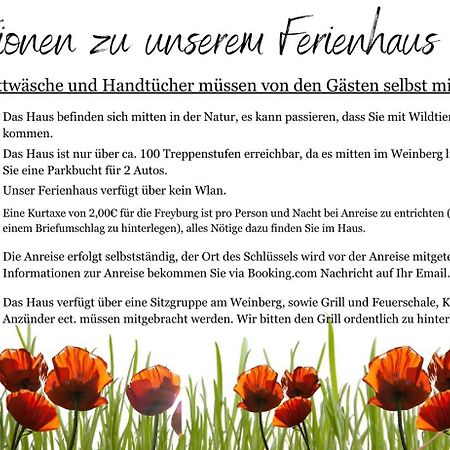 Ferienhaus Traminer Im Weinberg Freyburg Eksteriør bilde